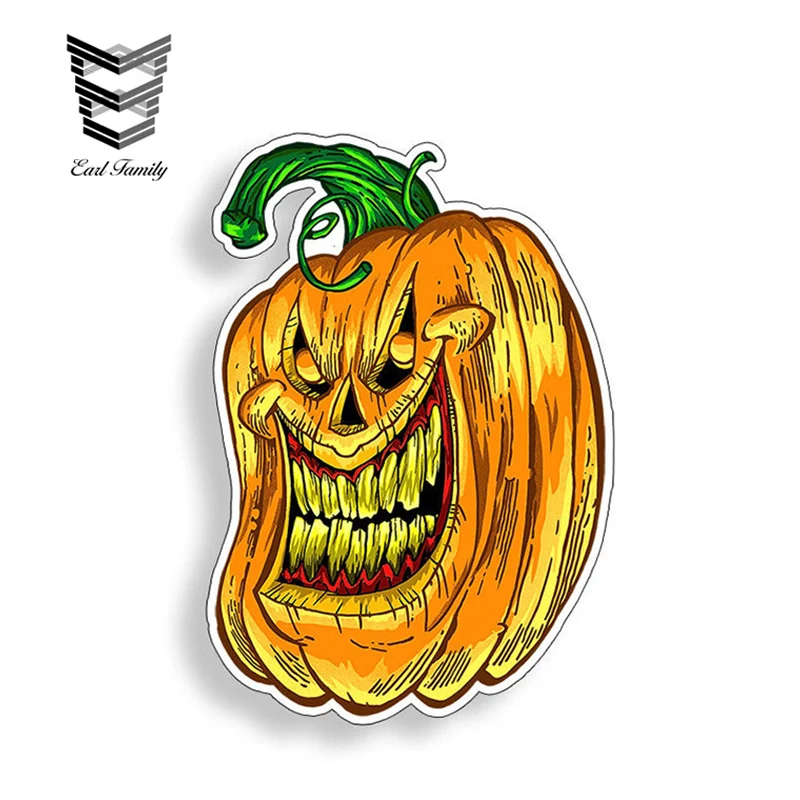 EARLFAMILY 13cm X 8.9cm Laughing Evil Pumpkin Sticker Car Window Bumper Laptop JDM Vinyl Decal Halloween Stickers
EARLFAMILY 13cm X 8.9cm Laughing Evil Pumpkin Sticker Car Window Bumper Laptop JDM Vinyl Decal Halloween Stickers