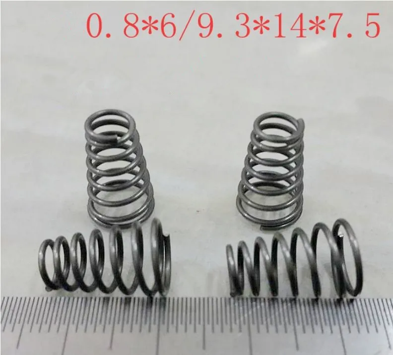 10pcs 0.8*6/9.3*14mm High quality steel conical coil spring 0.8mm wire conical sprial compression spring double conical spring
10pcs 0.8*6/9.3*14mm High quality steel conical coil spring 0.8mm wire conical sprial compression spring double conical spring