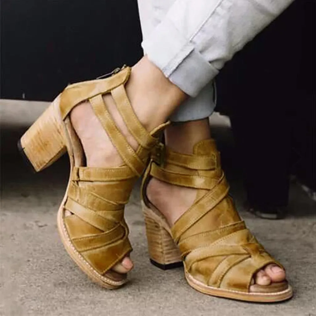 Women Sandels Summer Platform Open Toe Vintage Buckle Strap Heel Peep Toe Chunky Heel Sandals Shoes
Women Sandels Summer Platform Open Toe Vintage Buckle Strap Heel Peep Toe Chunky Heel Sandals Shoes