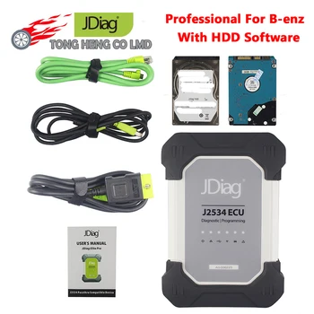 JDiag Elite II Pro for B-enz With HDD Software Testing OBDII Diagnose&ECU Coding Device J2534 With USB Cable/Lan Cable/Wifi
JDiag Elite II Pro for B-enz With HDD Software Testing OBDII Diagnose&ECU Coding Device J2534 With USB Cable/Lan Cable/Wifi