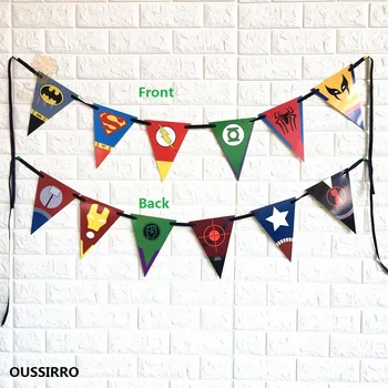 OUSSIRRO Children Birthday Party Cartoon Theme Super Hero Avengers Batman Decorated Flag Paper Party Tool
OUSSIRRO Children Birthday Party Cartoon Theme Super Hero Avengers Batman Decorated Flag Paper Party Tool