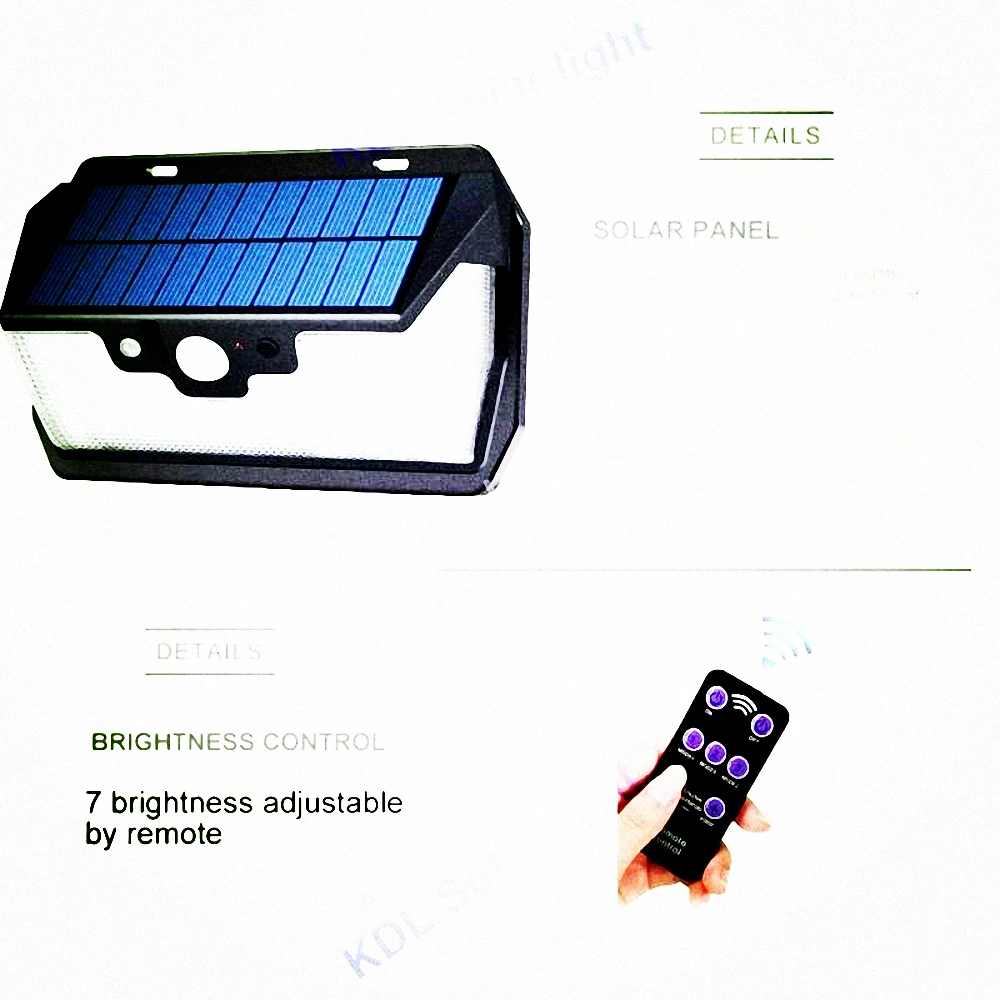 55 LED 900lm Solar Light remote control radar smart 3 side lighting TAMPROAD Outdoor Lighting IP camp street wall lamp yard ca
55 LED 900lm Solar Light remote control radar smart 3 side lighting TAMPROAD Outdoor Lighting IP camp street wall lamp yard ca