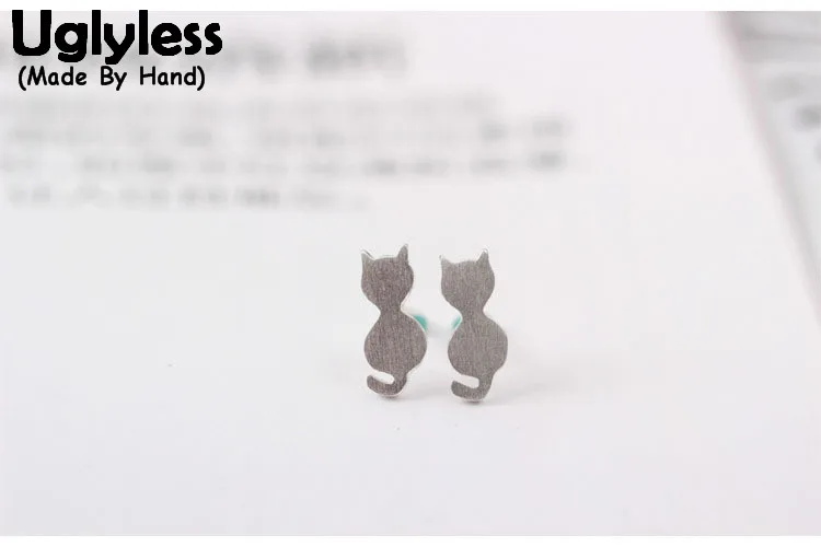 Uglyless Genuine S 925 Sterling Silver Women Handmade Cats Stud Earrings Simple Lovely Animals Brincos Bijoux Allergy-free Studs
Uglyless Genuine S 925 Sterling Silver Women Handmade Cats Stud Earrings Simple Lovely Animals Brincos Bijoux Allergy-free Studs