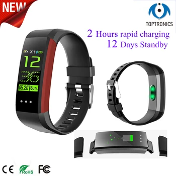 TOPTRONICS SDWCK16 Smart Bracelet Fitness Watch Tracker Heart Rate/ Blood Pressure Pulsometer Monitor IP67 Waterproof Wristband
TOPTRONICS SDWCK16 Smart Bracelet Fitness Watch Tracker Heart Rate/ Blood Pressure Pulsometer Monitor IP67 Waterproof Wristband