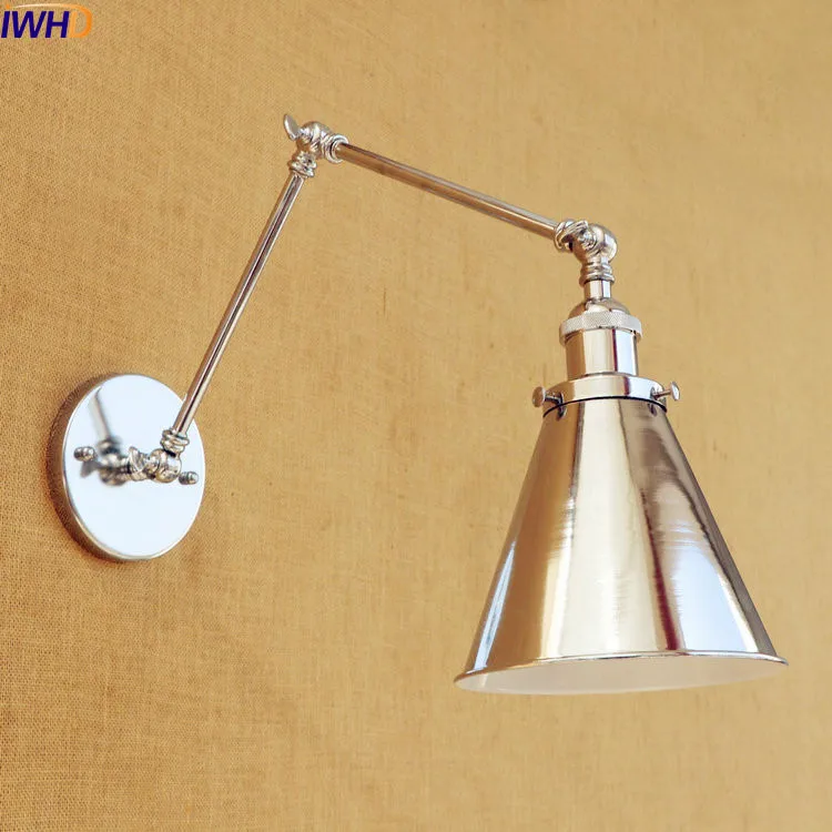 IWHD Silver Antique Retro Vintage Wall Light LED Edison Loft Industrial Swing Long Arm Wall Lamp Sconce Luminaire Arandela
IWHD Silver Antique Retro Vintage Wall Light LED Edison Loft Industrial Swing Long Arm Wall Lamp Sconce Luminaire Arandela