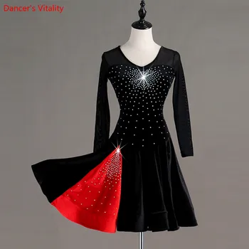 Custom Latin Dance Costume Luxury Diamonds Fishbone Dress Women women Latin Ballroom Dance Stage Performance Competition Clothes
Custom Latin Dance Costume Luxury Diamonds Fishbone Dress Women women Latin Ballroom Dance Stage Performance Competition Clothes