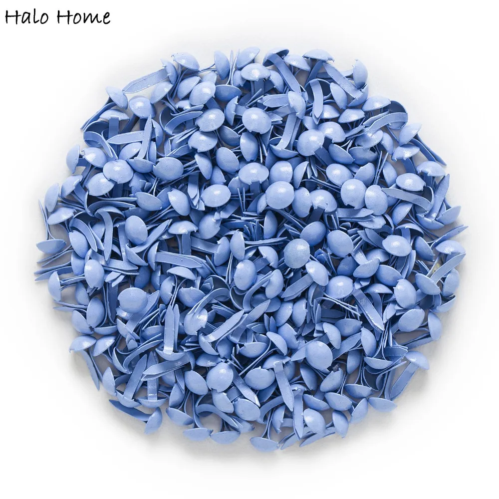500 Pcss Blue Pastel Round Brads Scrapbooking Embellishment Card Making DIY Home Decor Tools Paper decoration 9x5mm(3/8"x1/4")
500 Pcss Blue Pastel Round Brads Scrapbooking Embellishment Card Making DIY Home Decor Tools Paper decoration 9x5mm(3/8"x1/4")