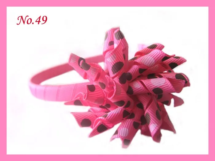 

free shipping 60pcs fashion korker headbands mix color korker hairbands korker hair bows