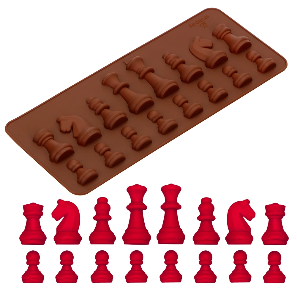 Chocolate Mold Kitchen Accessories Chess Shaped Silicone Ice Sugar Cake Mould DIY Baking Mould
Chocolate Mold Kitchen Accessories Chess Shaped Silicone Ice Sugar Cake Mould DIY Baking Mould