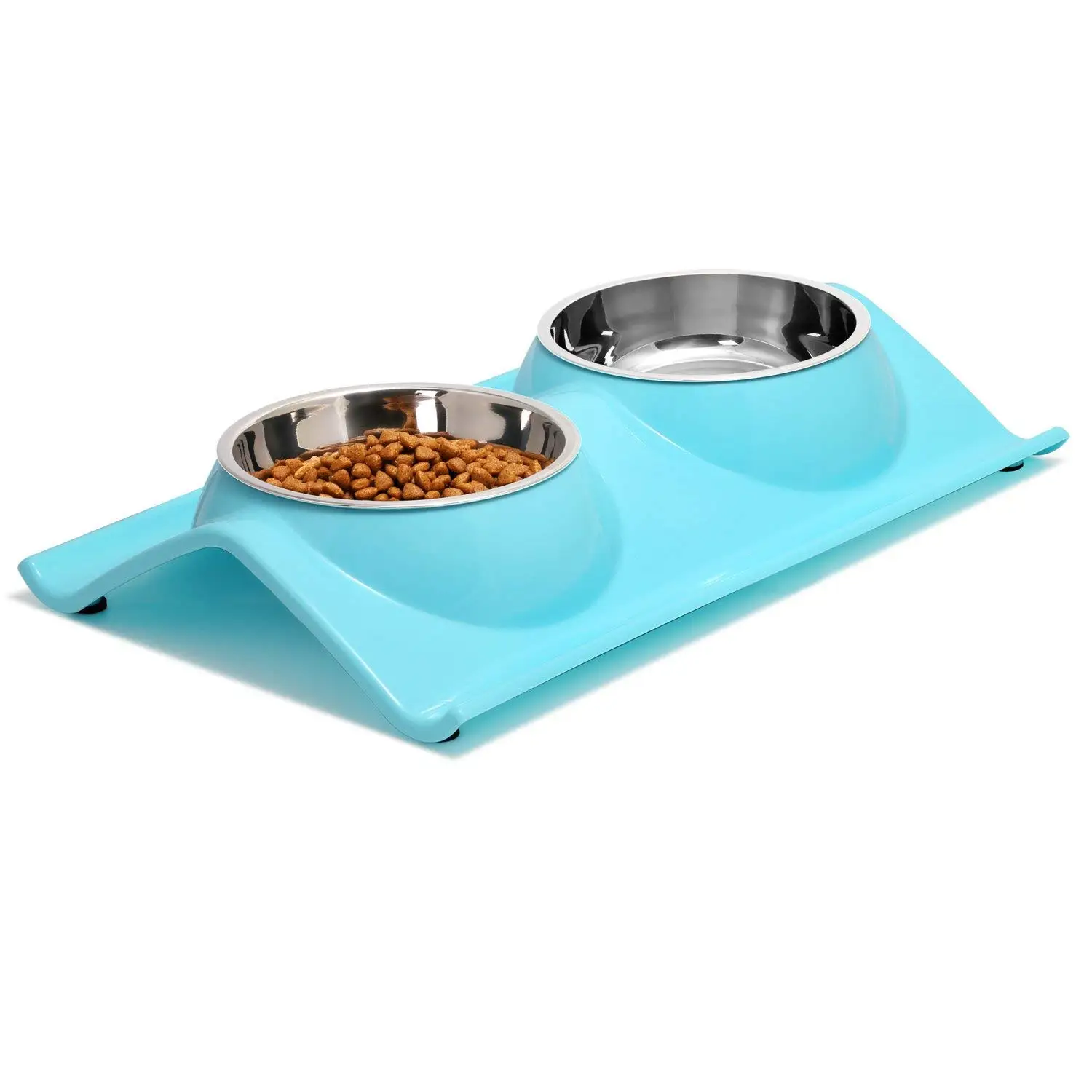 Double Dog Cat Bowls Premium Stainless Steel Pet Bowls No-Spill Resin Station, Food Water Feeder Cats Small Dogs PW025
Double Dog Cat Bowls Premium Stainless Steel Pet Bowls No-Spill Resin Station, Food Water Feeder Cats Small Dogs PW025