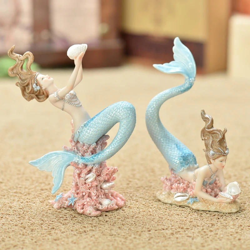 Creative Mermaid Princess Kawaii miniature garden Animals Fish Figurines Resin arts and crafts wedding gift home decoration
Creative Mermaid Princess Kawaii miniature garden Animals Fish Figurines Resin arts and crafts wedding gift home decoration