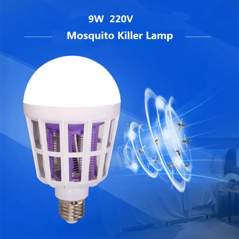 Hot Sell E27 2 In 1 LED Bulb Light Mosquito Killer Lamp 220V 240V Anti Mosquito Repellent Bug Zapper Insect Killer Night Lamp
Hot Sell E27 2 In 1 LED Bulb Light Mosquito Killer Lamp 220V 240V Anti Mosquito Repellent Bug Zapper Insect Killer Night Lamp