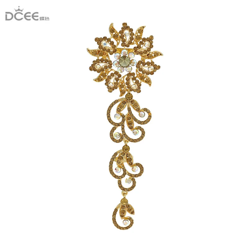 Vintage Flower Brooch For Women Party Gifts Shiny Crystal Hijab Pins Broaches Very Nice Christmas Brooches color by randam
Vintage Flower Brooch For Women Party Gifts Shiny Crystal Hijab Pins Broaches Very Nice Christmas Brooches color by randam