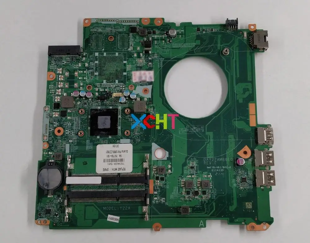 Материнская плата для ноутбука HP 17-F Series 17Z-F000 17Z-F100 763420-501 763420-001 767759-501 UMA A6-6310 DAY22AMB6E0 работает идеально
Материнская плата для ноутбука HP 17-F Series 17Z-F000 17Z-F100 763420-501 763420-001 767759-501 UMA A6-6310 DAY22AMB6E0 работает идеально