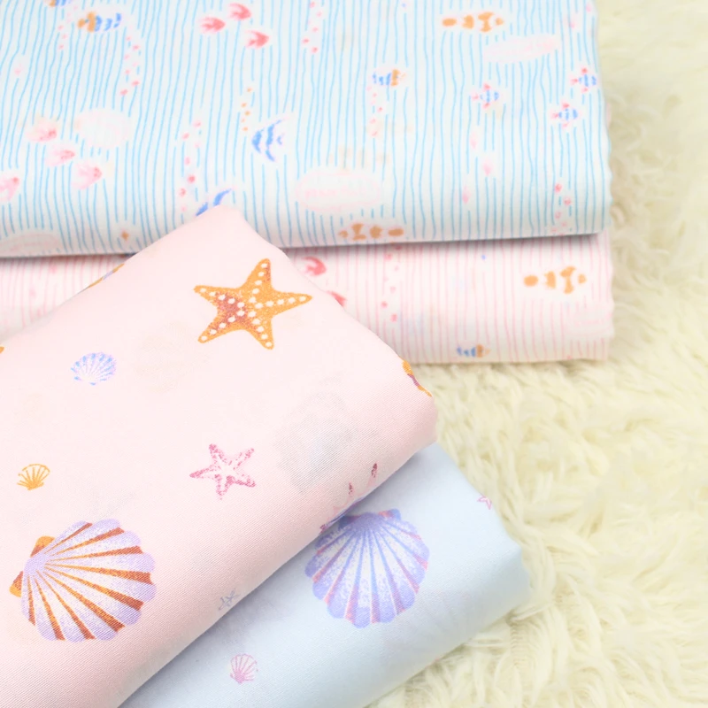 pure cotton telas por metros algodon Seashell printing of small fish in Marine Department fabric clothes dress fabric cotton
pure cotton telas por metros algodon Seashell printing of small fish in Marine Department fabric clothes dress fabric cotton