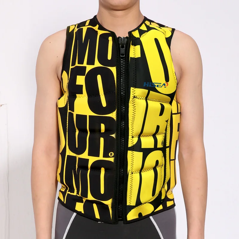 Hisea Professional Adult Life Vest Jacket Thick Water Floating Surfing Snorkeling Fishing Racing Portable Folded Swimming Vest