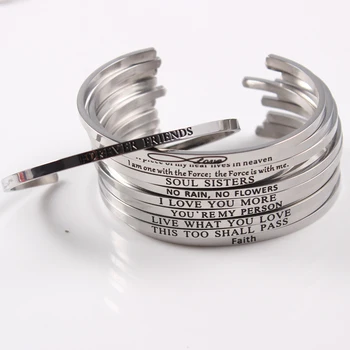 10pcs Mixed Inspirational Bracelet 316 Stainless Steel ID Bracelet Bangles Personalized Men Jewelry Letters Bracelets Best Gifts
10pcs Mixed Inspirational Bracelet 316 Stainless Steel ID Bracelet Bangles Personalized Men Jewelry Letters Bracelets Best Gifts