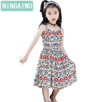 Summer wear girl's Bohemian dress baby child printed floral dress cuhk children's fashion dresses with shoulder-straps clothing
Summer wear girl's Bohemian dress baby child printed floral dress cuhk children's fashion dresses with shoulder-straps clothing