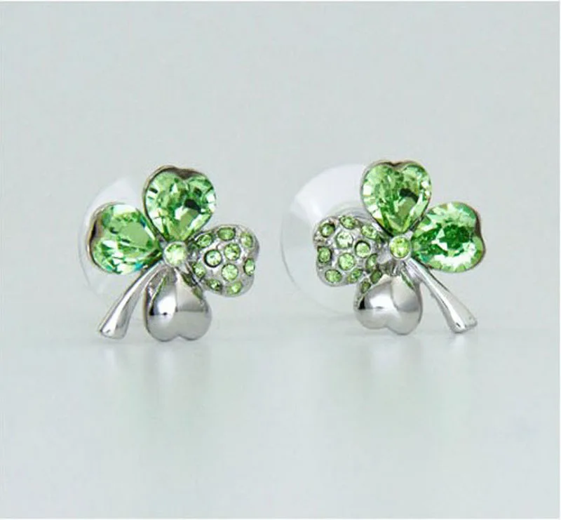 No Minimum Order Crystal alloy jewelry accessories wholesale net selling model Crystal earrings - sweet clovers 183
No Minimum Order Crystal alloy jewelry accessories wholesale net selling model Crystal earrings - sweet clovers 183