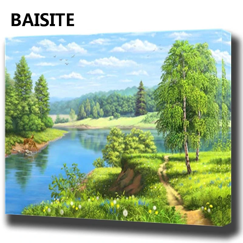 BAISITE DIY Framed Oil Painting By Numbers Animal Pictures Canvas Painting For Living Room Wall Art Home Decor
BAISITE DIY Framed Oil Painting By Numbers Animal Pictures Canvas Painting For Living Room Wall Art Home Decor