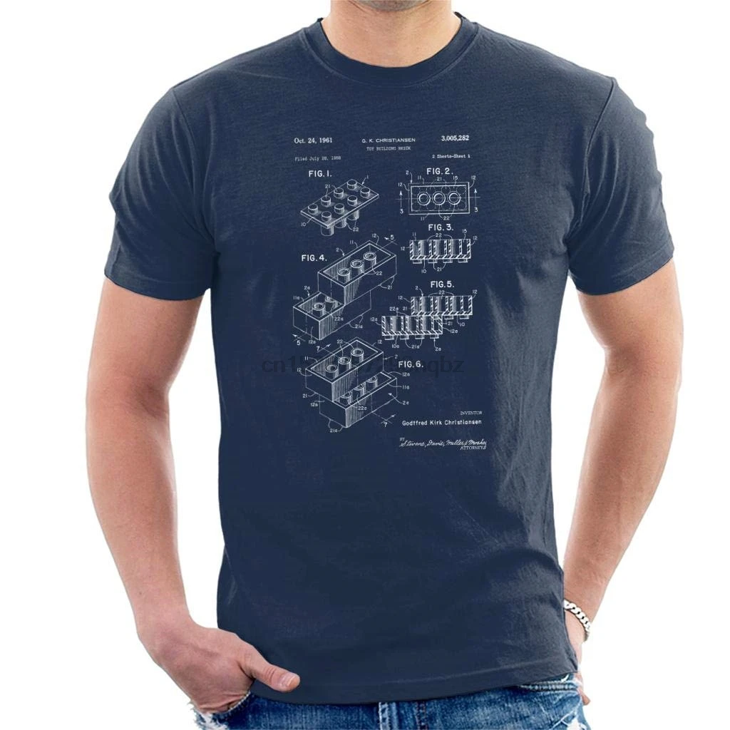 Lego Brick Patent Blueprint Men's T-Shirt
Lego Brick Patent Blueprint Men's T-Shirt