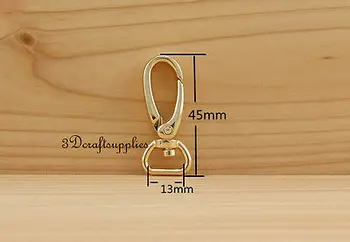 Lobster Clasps Clips Claw purse hooks Swivel snap hook gold 13 mm 10pcs AT77 
Lobster Clasps Clips Claw purse hooks Swivel snap hook gold 13 mm 10pcs AT77