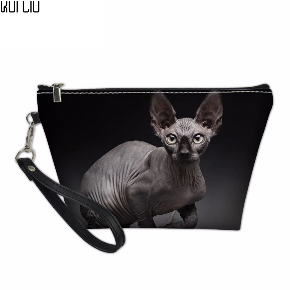 Customized Cosmetic Cases for Women Travel Makeup Organize Sphynx Canadian Hairless Cats Print Functional Bag Make Up Pouch
Customized Cosmetic Cases for Women Travel Makeup Organize Sphynx Canadian Hairless Cats Print Functional Bag Make Up Pouch