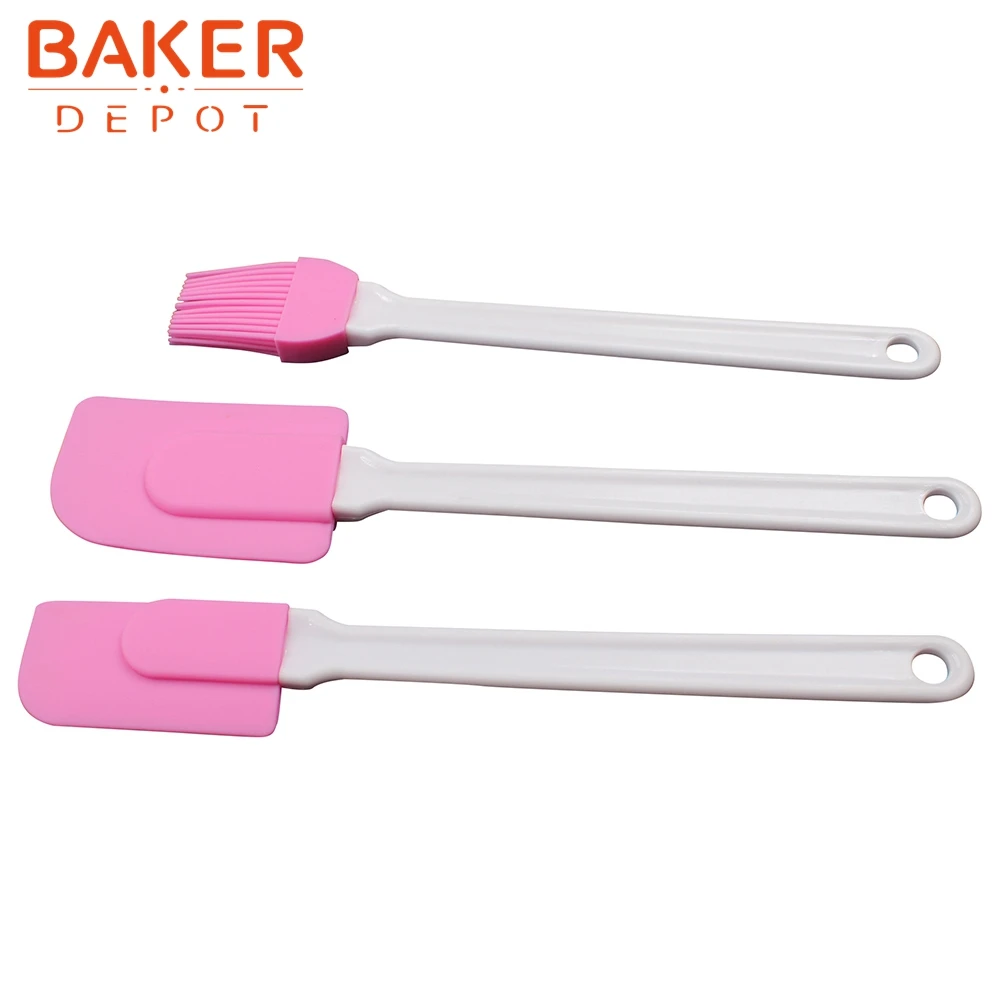 silicone cream spatula cream brush baking oil brush mixing shovel butter scraper flour scrapers 3pc/set SBT-001-7
silicone cream spatula cream brush baking oil brush mixing shovel butter scraper flour scrapers 3pc/set SBT-001-7