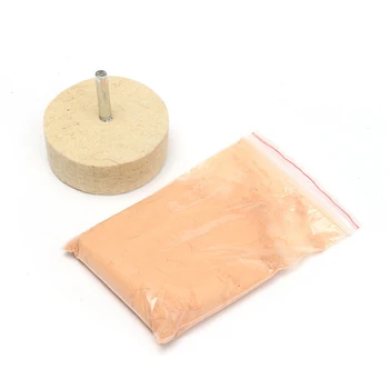 50g Polishing Scratch Remove Powder Cream Cerium Oxide Polishing Powder Scratch Remover with Polishing Wheel
50g Polishing Scratch Remove Powder Cream Cerium Oxide Polishing Powder Scratch Remover with Polishing Wheel