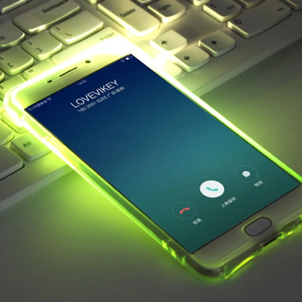 Soft TPU Mobile Phone Case LED Flash Light Up Remind Incoming Call Fashion Cover Suitable for Samsung Galaxy S8
Soft TPU Mobile Phone Case LED Flash Light Up Remind Incoming Call Fashion Cover Suitable for Samsung Galaxy S8