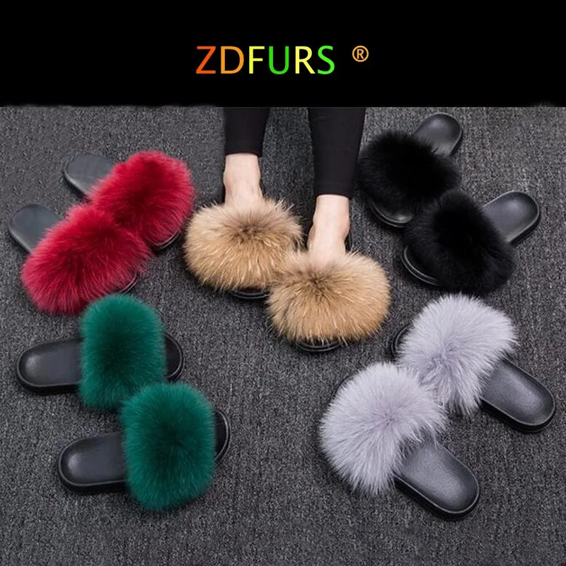 ZDFURS 2019 Fashion Fox Fur Slippers Real Fur Slides Summer Flip Flops Casual Vogue Fox Fur Sandals Vogue Plush Shoes Wholesale
ZDFURS 2019 Fashion Fox Fur Slippers Real Fur Slides Summer Flip Flops Casual Vogue Fox Fur Sandals Vogue Plush Shoes Wholesale