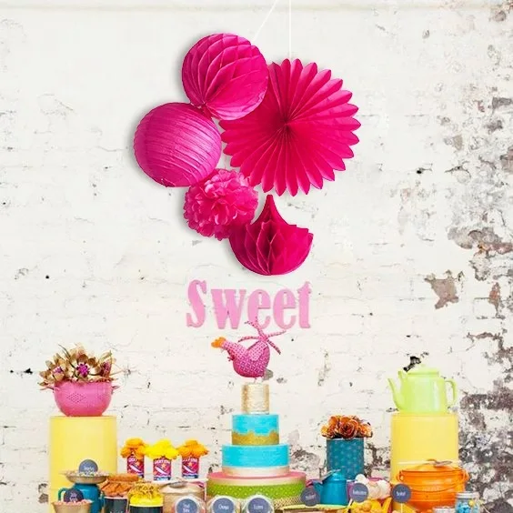 5pcs Fuchsia Party Decoration Set Paper Crafts (Paper Lantern,Pom Pom,Paper Fan) Wedding Baby Shower Girl Party Nursery Decor
5pcs Fuchsia Party Decoration Set Paper Crafts (Paper Lantern,Pom Pom,Paper Fan) Wedding Baby Shower Girl Party Nursery Decor
