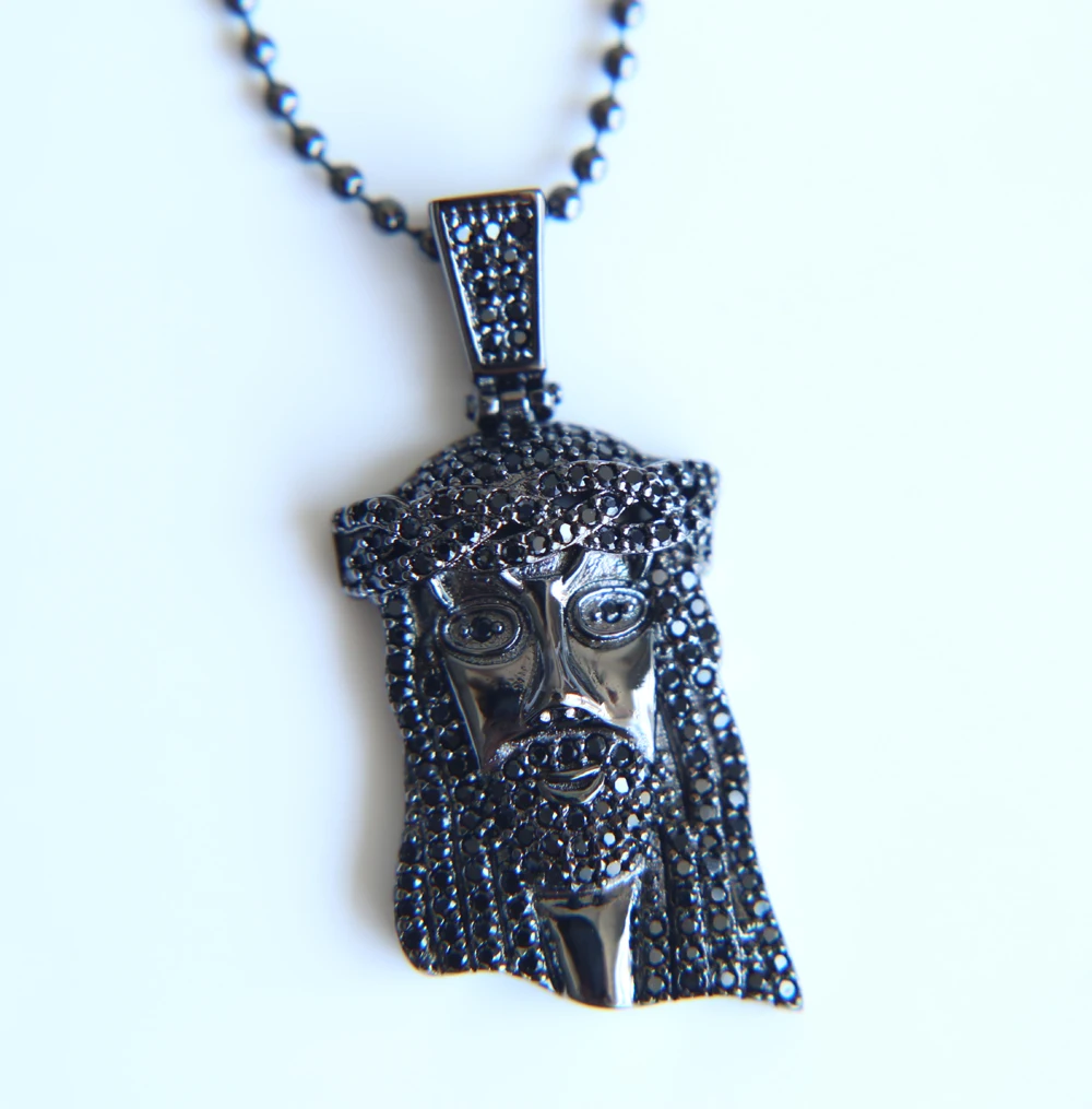 Black Gold Color JESUS Christ Piece Head Face Hip Hop Pendant Necklace Charm Chain For Men and Women Trendy ice out Accessories
Black Gold Color JESUS Christ Piece Head Face Hip Hop Pendant Necklace Charm Chain For Men and Women Trendy ice out Accessories