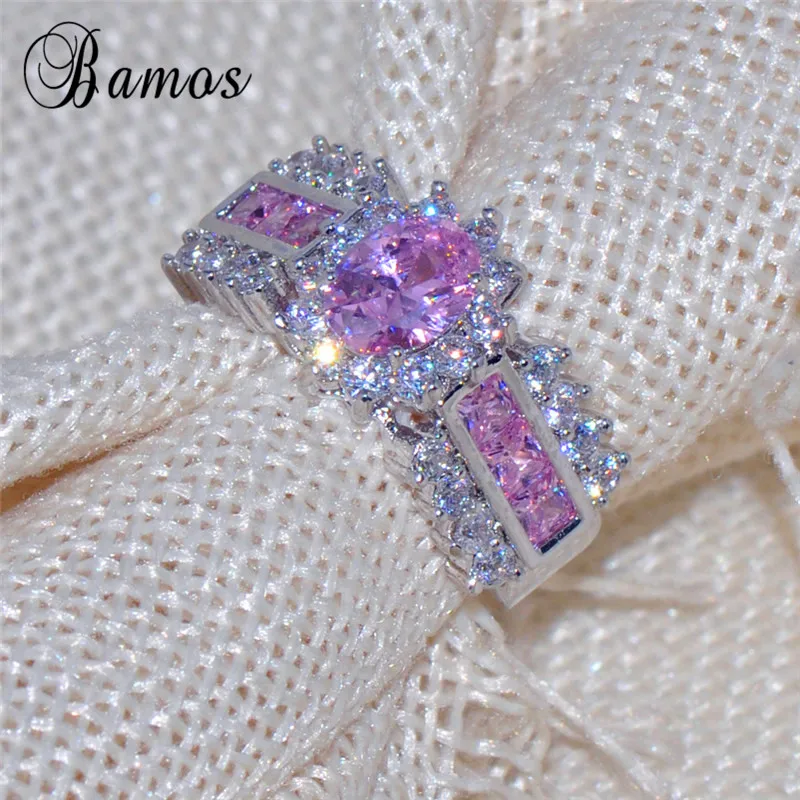 Bamos Romantic Sparkling Geometric Pink & White AAA Zircon Engagement Rings For Women White Gold Filled Best Lover Gifts RW1112
Bamos Romantic Sparkling Geometric Pink & White AAA Zircon Engagement Rings For Women White Gold Filled Best Lover Gifts RW1112