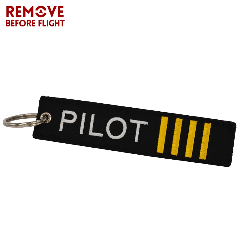 Remove Before Flight OEM Key Chain Jewelry Safety Tag Embroidery Pilot Key Ring Chain for Aviation Gifts Luggage Tag Label7