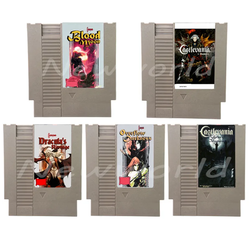 Castlevania Series Blood Moon Overflow Darkness Video Game Cartridge Card For 72 Pin 8 Bit Game Player
Castlevania Series Blood Moon Overflow Darkness Video Game Cartridge Card For 72 Pin 8 Bit Game Player