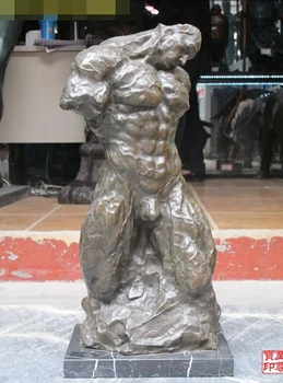 xd 002325 21" Western Art Bronze & Marble muscular buffed naked man nude statue
xd 002325 21" Western Art Bronze & Marble muscular buffed naked man nude statue