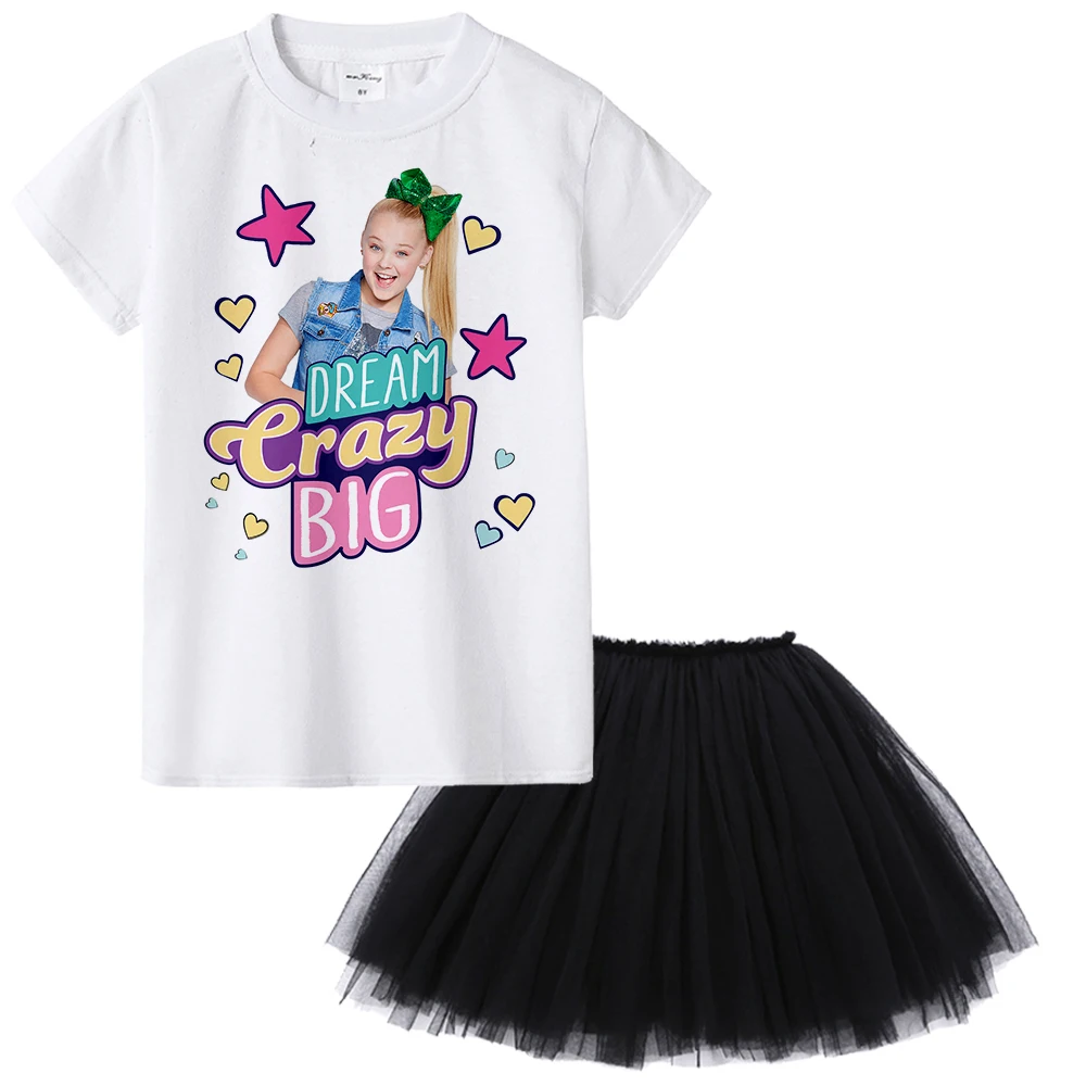 1Y To 12Y Jojo Siwa Girl Summer Clothing Set Fashion Kids Clothes Suit Tops + Tutu Skirt Dress 2 Pcs Baby Roupas Infantis Menina 
1Y To 12Y Jojo Siwa Girl Summer Clothing Set Fashion Kids Clothes Suit Tops + Tutu Skirt Dress 2 Pcs Baby Roupas Infantis Menina