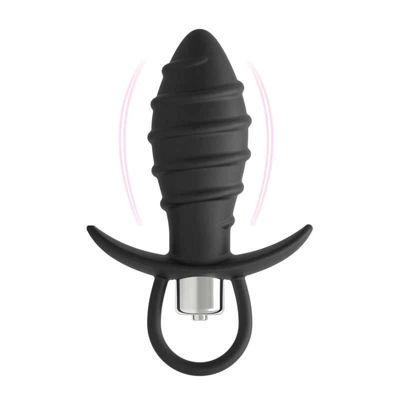 Screw Thread Bumps Stimulation Vibrating Anal Plug Butt Plug Vibrator For Men Prostate Massage Anal Open Erotic Anal Sex Toys A3