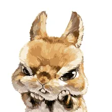 Leuke eekhoorn Hand Made Verf Hoge Kwaliteit Canvas Mooie Schilderen Door Numbers Verrassing Grote Voldoening(China)