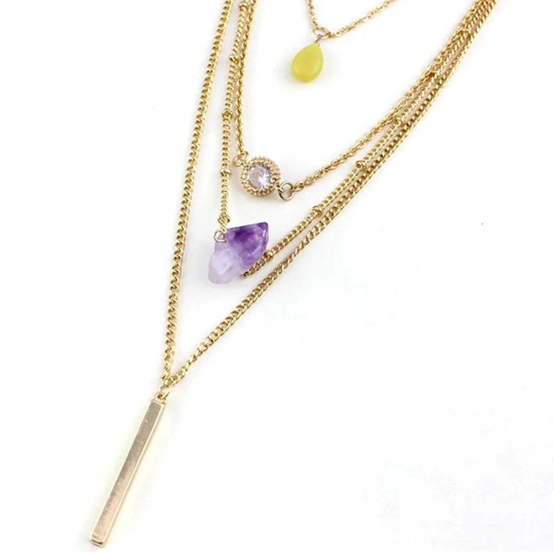 Multi Layer Statement Necklaces for Women 2016 New Women Summer Jewelry Gold Chain Long Layered Bar Necklaces & Pendants
Multi Layer Statement Necklaces for Women 2016 New Women Summer Jewelry Gold Chain Long Layered Bar Necklaces & Pendants