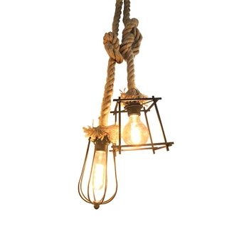 Retro Country Single/Double Head E27 Pendant Lamp Industarial Wind Hemp Rope Pendant Lamp For Farm Restaurant Coffee Shop Cafe
Retro Country Single/Double Head E27 Pendant Lamp Industarial Wind Hemp Rope Pendant Lamp For Farm Restaurant Coffee Shop Cafe