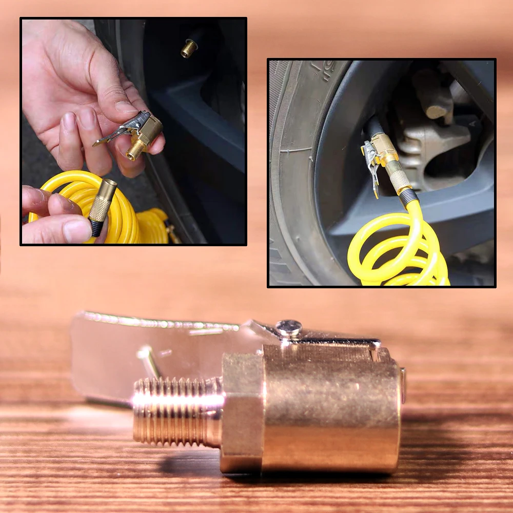 Car Auto Brass 8mm Tyre Wheel Tire Air Chuck Inflator Pump Valve Clip Clamp Connector Adapter
Car Auto Brass 8mm Tyre Wheel Tire Air Chuck Inflator Pump Valve Clip Clamp Connector Adapter