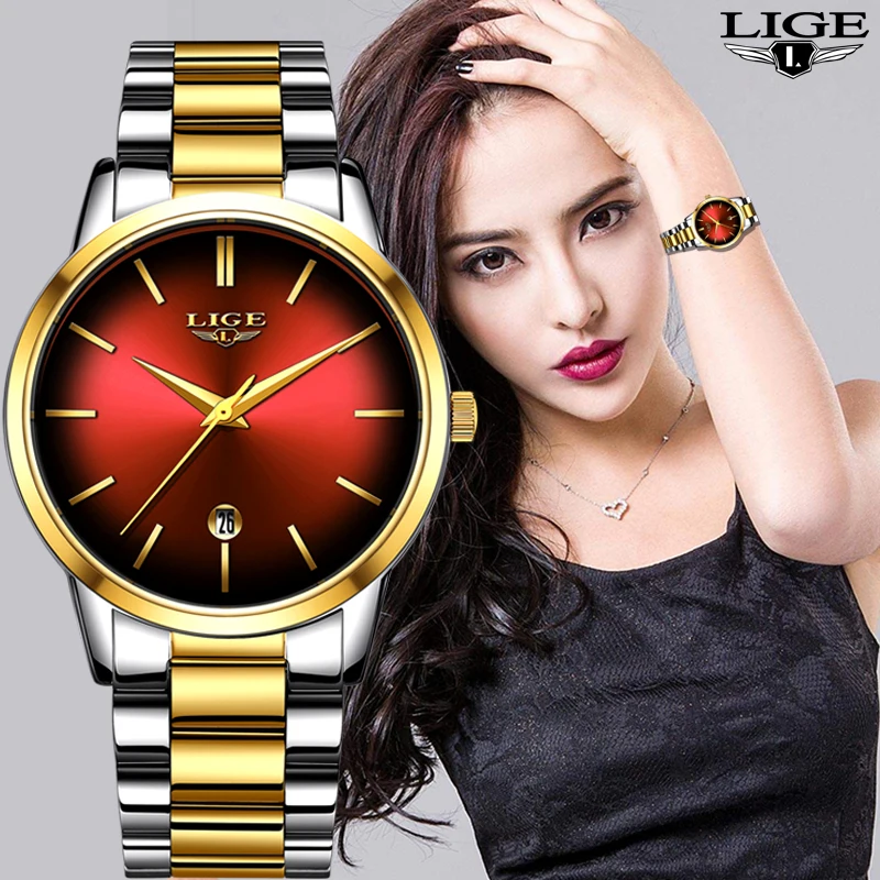 LIGE New Womens Business Quartz Watch Ladies Brand Top Luxury Ladies Watch Small Dial Thin Section Girl Clock Relogio Feminino
LIGE New Womens Business Quartz Watch Ladies Brand Top Luxury Ladies Watch Small Dial Thin Section Girl Clock Relogio Feminino