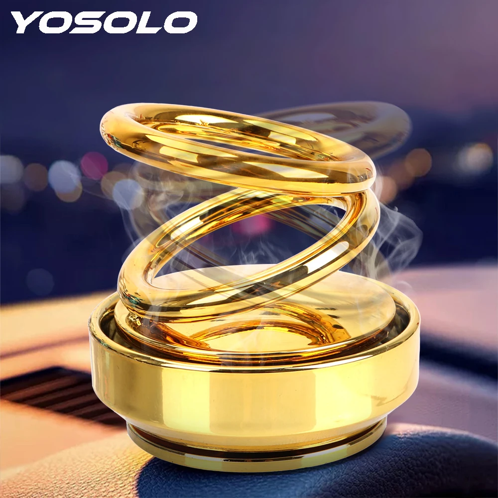 YOSOLO Suspension Rotating Car Air Freshener Double ring Car Aromatherapy Car Solid Perfume For Car Home Office
YOSOLO Suspension Rotating Car Air Freshener Double ring Car Aromatherapy Car Solid Perfume For Car Home Office