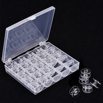 25pcs Bobbins Sewing Machine Plastic Spools with Empty Case for Home Needlework Accessories Sewing Tools
25pcs Bobbins Sewing Machine Plastic Spools with Empty Case for Home Needlework Accessories Sewing Tools