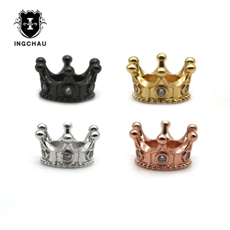 Gold-Color Loose CZ Cubic Zirconia Crown Charm Spacer for DIY Jewelry Bracelet Making Accessories N-1
Gold-Color Loose CZ Cubic Zirconia Crown Charm Spacer for DIY Jewelry Bracelet Making Accessories N-1