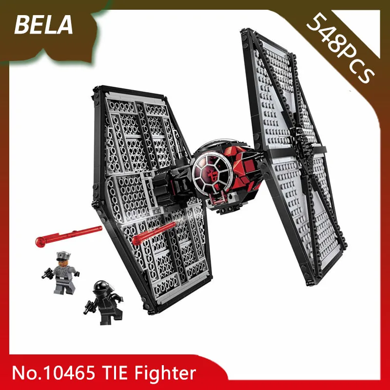 Bela 10465 548pcs Star Series Wars First Order Special Forces TIE Fighter Building Blocks Boys Toys Compatible with Legoings
Bela 10465 548pcs Star Series Wars First Order Special Forces TIE Fighter Building Blocks Boys Toys Compatible with Legoings