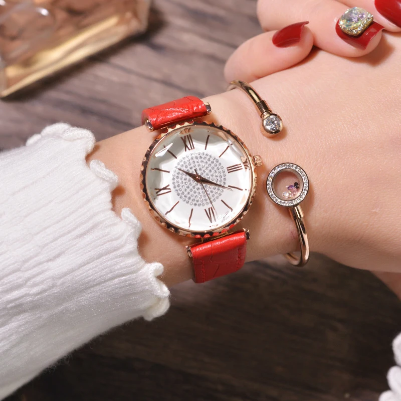 Luxury Brand Watches Women Top Grade Rose Gold Quartz Wristwatch Ladies Rhinestone Bracelet Watch Designer Clock 2019
Luxury Brand Watches Women Top Grade Rose Gold Quartz Wristwatch Ladies Rhinestone Bracelet Watch Designer Clock 2019