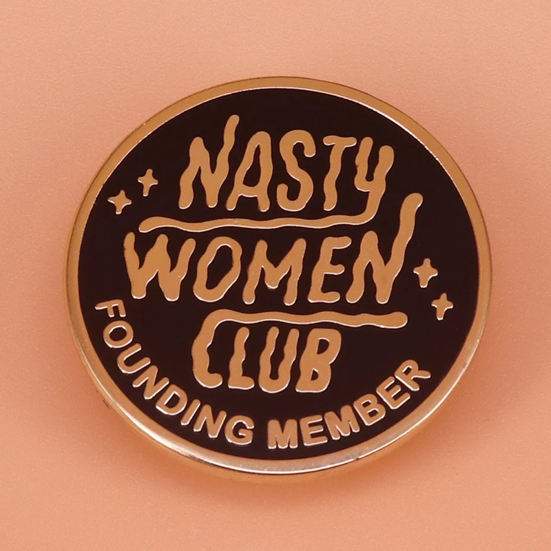 Nasty women club founding member enamel pin women brooch feminist pins stars badge femninism jewelry gift lady shirt jacket acce
Nasty women club founding member enamel pin women brooch feminist pins stars badge femninism jewelry gift lady shirt jacket acce